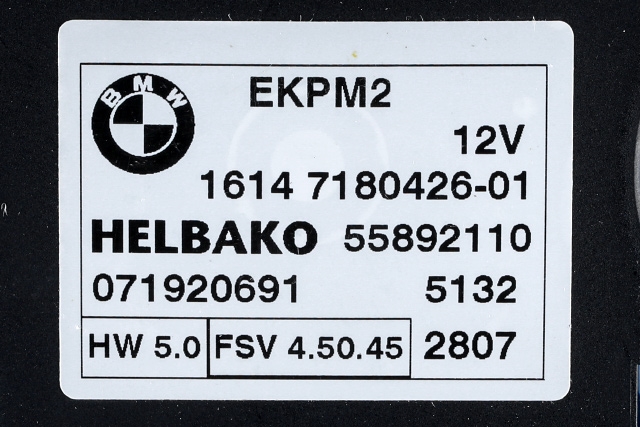 Styreenhet drivstoffpumpe til BMW X5 2007-2013 (E70) (E70) (BMW|16.14-7 180 426|)