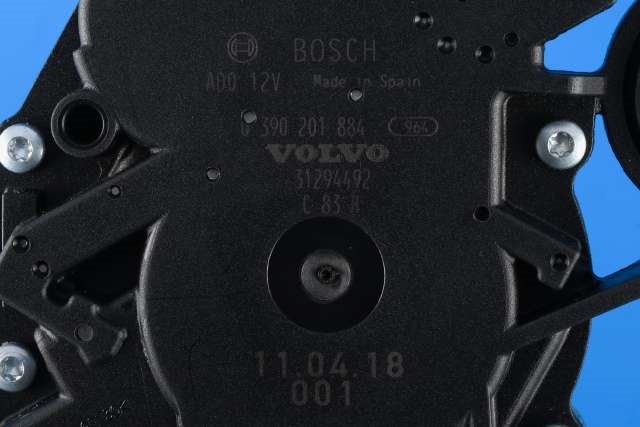 Viskermotor bakrute til Volvo V60 2010-2013 (Type I, Fase 1) (BOSCH|0 390 201 884|31294492|)