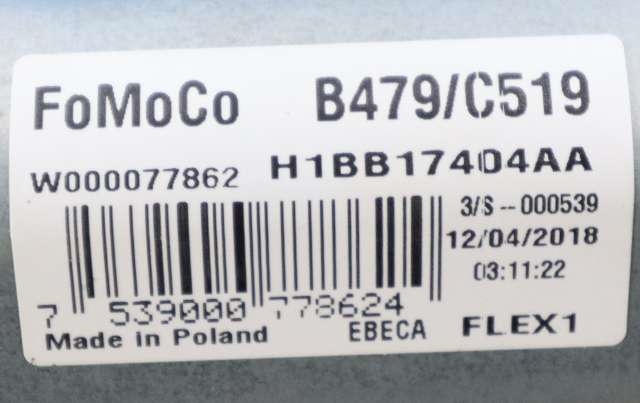 Viskermotor bakrute til Ford Fiesta 2017-->> (Type VII)  (FORD|H1BB-17404-AA|)