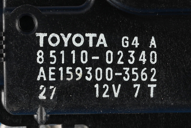 Viskermotor frontrute komplett m/overføring til Toyota Auris 2015-2019 (Type II, Fase 2)  (DENSO|159300-3562|85110-02340|)