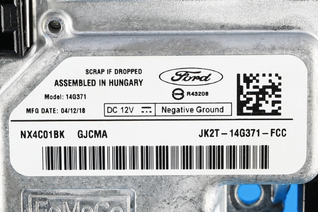 Styreenhet DAB til Ford Fiesta 2017-->> (Type VII)  (FORD|JK2T-14G371-FCC|)
