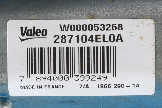 Viskermotor bakrute til Nissan Qashqai 2014-2021 (Type II)  (VALEO|W000053268|28710-4EL0A|)