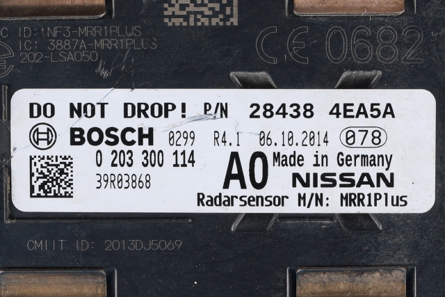 Sensor radar til Nissan Qashqai 2014-2021 (Type II)  (BOSCH|0 203 300 114|28438-4EA5A|)