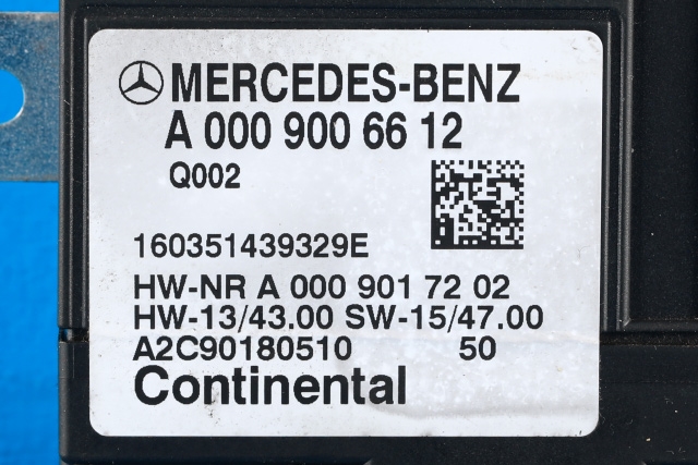 Styreenhet drivstoffpumpe til Mercedes E-Klasse 2016-2023 (W213) (W213) (MERCEDES|A 000 900 66 12|)