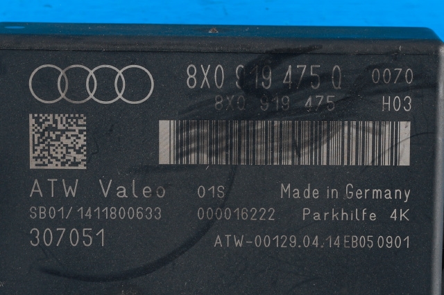 Styreenhet parkering til Audi Q3 2011-2014 (Type I, Fase 1) (VAG|8X0 919 475 Q|)