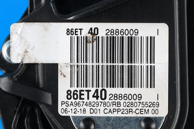 Pedal gass til Citroën Berlingo 2019-->> (Type III) (CITROEN|96 748297 80|)