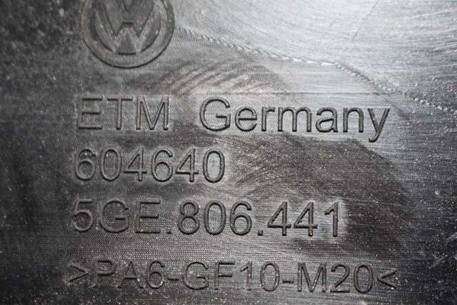 Motordeksel over motor til VW e-Golf 2014-2017 (Fase 1) (VAG|5GE 806 441|)