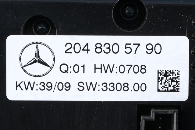 Varmeapparat betjening til Mercedes GLK 2008-2015 (X204) (X204) (MERCEDES|204 830 57 90|)