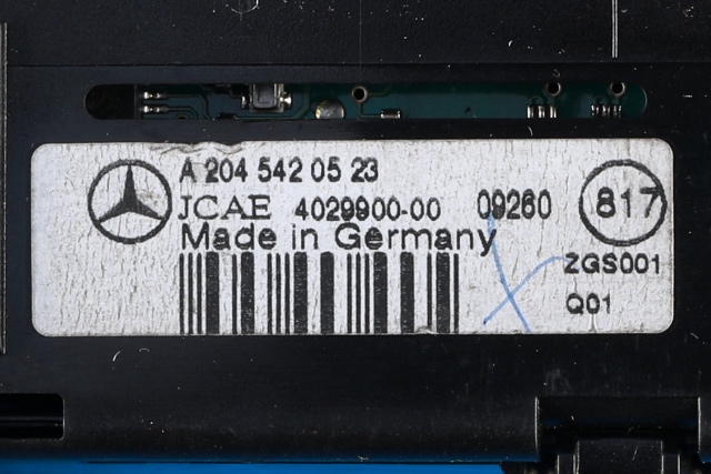 Instrument diverse til Mercedes GLK 2008-2015 (X204) (X204) (MERCEDES|A 204 542 05 23|)