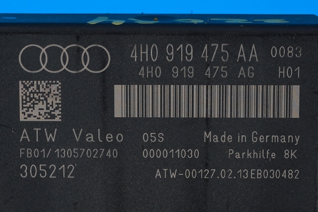 Styreenhet parkering til Audi A6 2011-2014 (Type IV, Fase 1) (C7) (C7) (VAG|4H0 919 475 AA|)
