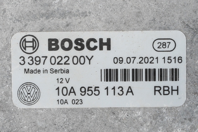 Viskermotor foran venstre til VW ID.3 2020-->>  (VAG|10A 955 113 A|)