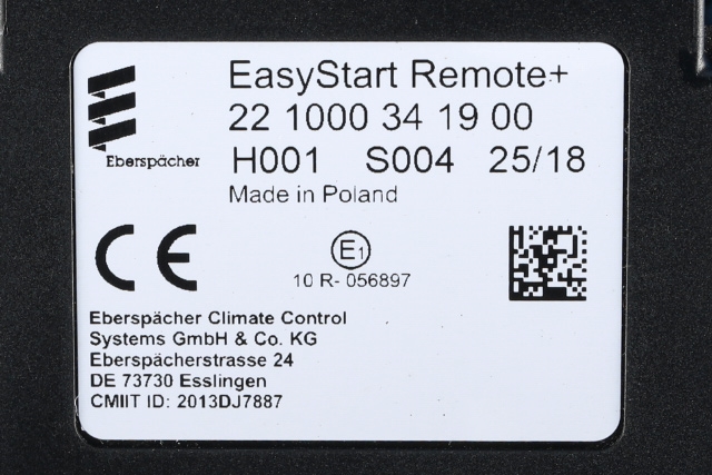 Styreenhet diverse til Peugeot Expert 2016-->> (Type III)  (EBERSPACHR|221000341900|)