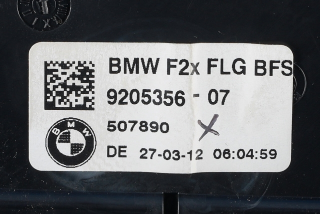 Dashbord friskluftdyse høyre til BMW 1-Serie 2011-2015 (Fase 1) (F20/F21) (F20/F21) (BMW|9 205 356|)