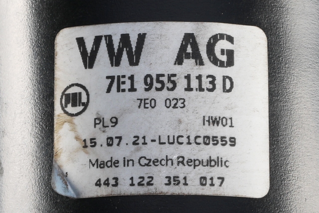 Viskermotor frontrute komplett m/overføring til VW Transporter / Caravelle 2019-->> (T6.1) (T6.1) (VAG|7E1 955 023 E|)