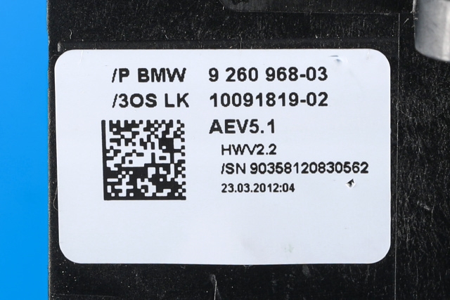 Girstang/girvelger automat til BMW 1-Serie 2011-2015 (Fase 1) (F20/F21) (F20/F21) (BMW|9 260 968|)