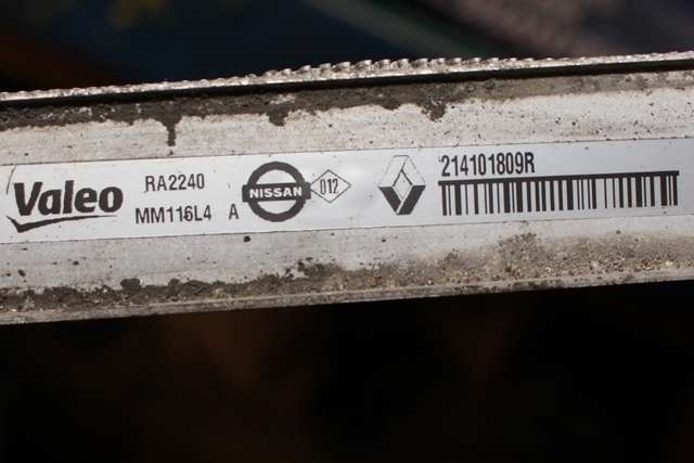 Radiator (manuell gir) til Renault Kadjar 2015-->>  (VALEO|MM116L4 A|2141 01809R|)