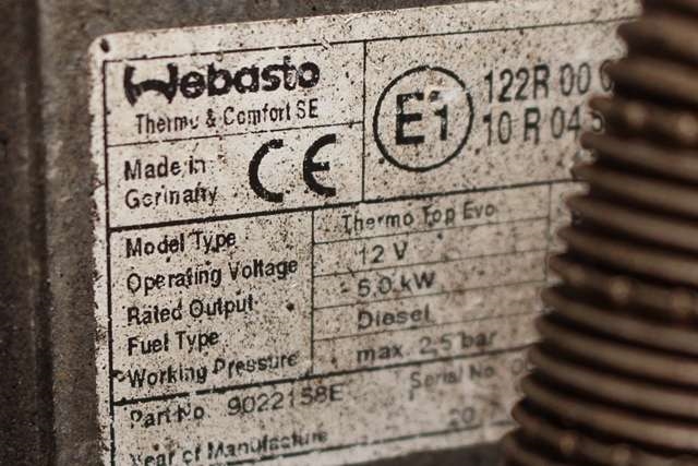 Dieselvarmer til Peugeot Expert 2016-->> (Type III) (WEBASTO|THERMO TOP EVO|)