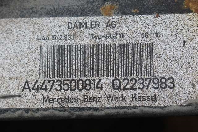 Kardang klokke bak til Mercedes Vito 2014-->> (W447) (W447) (MERCEDES|A 447 350 08 14|)