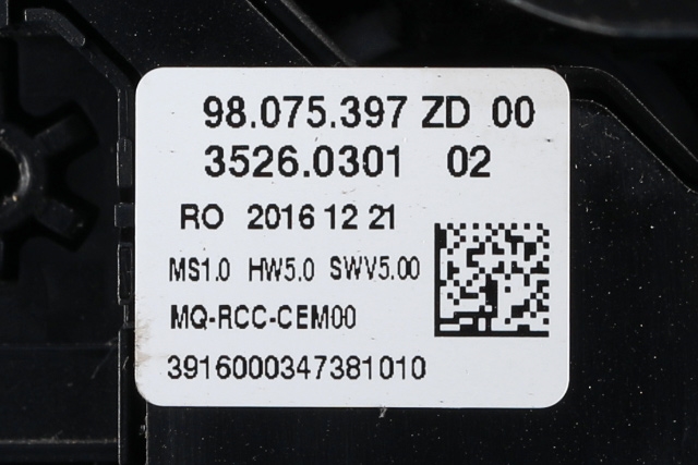Dashbord friskluftdyse midtkonsoll til Peugeot Expert 2016-->> (Type III)