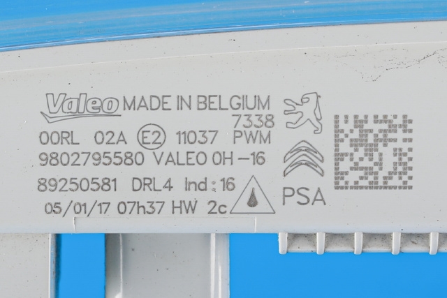 Kjørelys led venstre foran til Peugeot Expert 2016-->> (Type III)  (PEUGEOT|98 027955 80|)