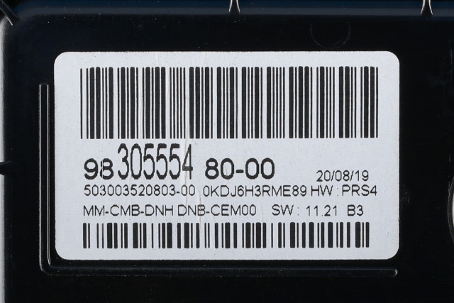 Instrumentpanel til Peugeot 5008 2017-->> (Type II)  (PEUGEOT|98 305554 80|)