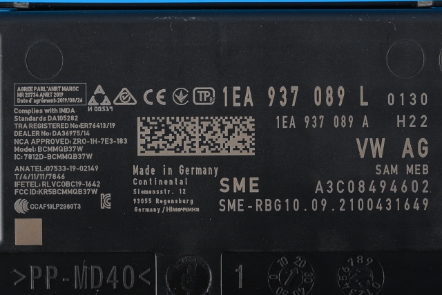 Styreenhet diverse til VW ID.3 2020-->> (VAG|1EA 937 089 L|)