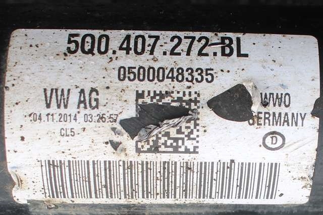Drivaksel høyre foran, diesel/automat til VW Caddy 2010-2015 (Type III, Fase 2)  (VAG|5Q0 407 272 BL|)