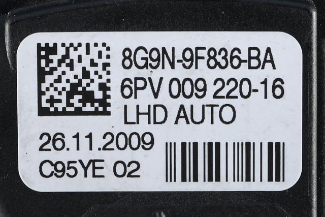 Pedal gass til Volvo XC60 2008-2013 (Type I, Fase 1) (HELLA|6PV 009 220-16|8G9N-9F836-BA|)