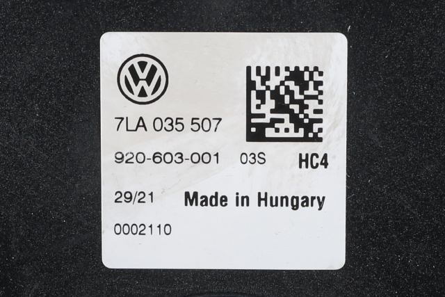 Antenne til VW Transporter / Caravelle 2019-->> (T6.1) (T6.1) (VAG|7LA 035 507|)