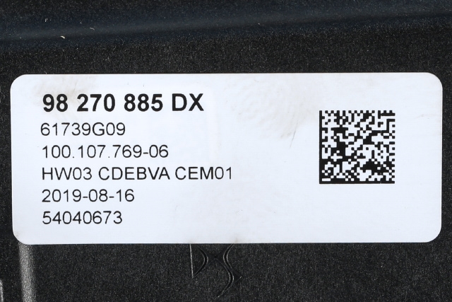 Girstang/girvelger automat til Peugeot 5008 2017-->> (Type II)  (PEUGEOT|98 270885 DX|)