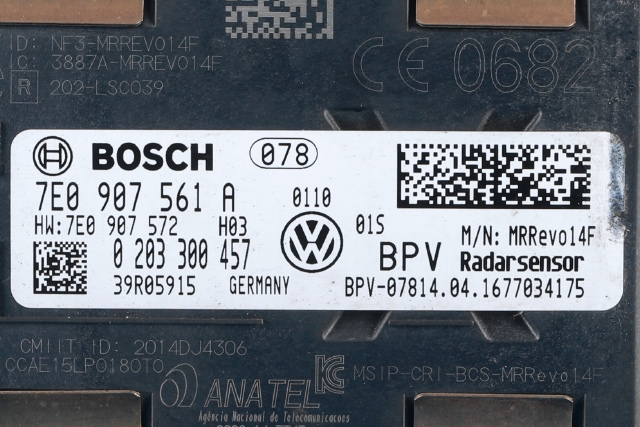 Sensor radar til VW Transporter / Caravelle 2015-2019 (T6) (T6) (VAG|7E0 907 561 A|)