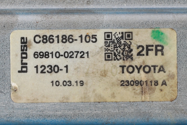 Ruteheis venstre foran til Toyota Corolla 2019-->> (TOYOTA|69810-02721|85701-02090|)
