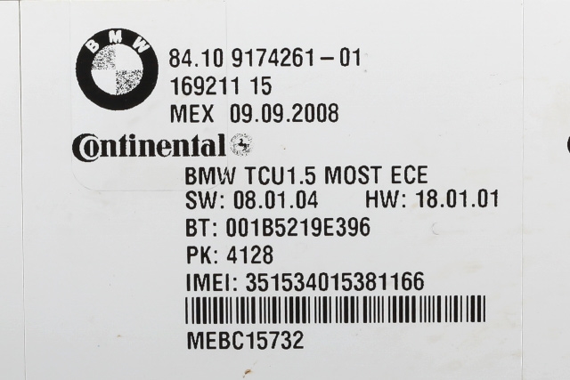 Styreenhet bluetooth til BMW X5 2007-2013 (E70) (E70) (BMW|84.10-9 174 261|)