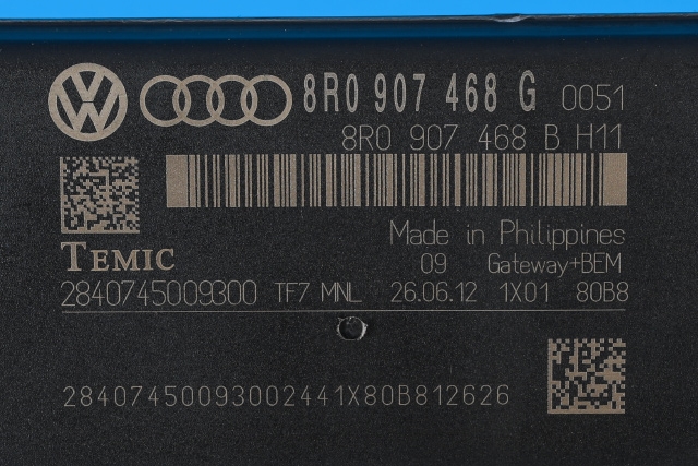 Styreenhet diverse til Audi A4 2007-2014 (Type IV) (B8) (B8) (VAG|8R0 907 468 G|)
