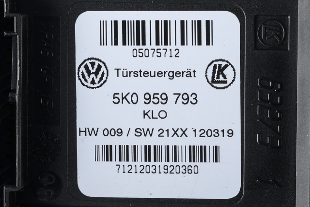 Ruteheis, kun motor, venstre foran til VW Caddy 2015-2020 (Type III, Fase 3)  (VAG|2K5 959 701|5K0 959 793|)
