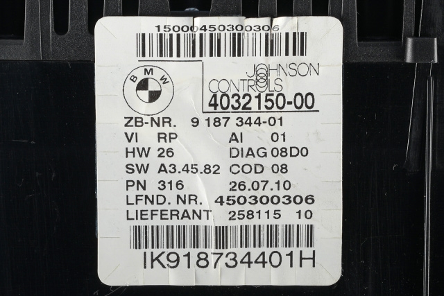 Instrumentpanel til BMW X1 2009-2015 (E84) (E84) (BMW|9 187 344|)