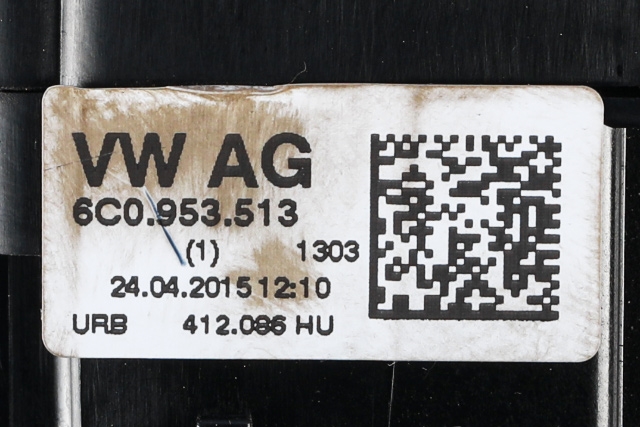 Bryter combi til Škoda Fabia 2014-2021 (Type III)  (VAG|6C0 953 501|)