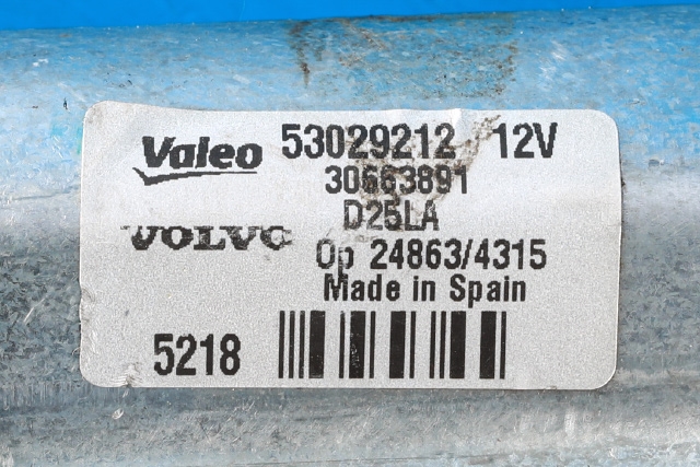 Viskermotor bakrute til Volvo V70 2007-2013 (Type III, Fase 1)  (VOLVO|30663891|)
