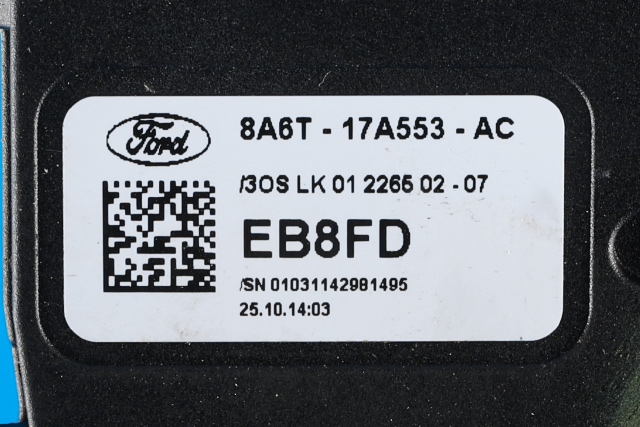 Bryter visker til Ford Fiesta 2013-2017 (Type VI, Fase 2)  (FORD|8A6T-17A553-AC|)
