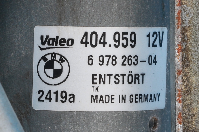 Viskermotor frontrute komplett m/overføring til BMW 3-Serie 2005-2011 (E90/E91/E92/E93) (E90/E91/E92/E93) (BMW|6 978 263|)