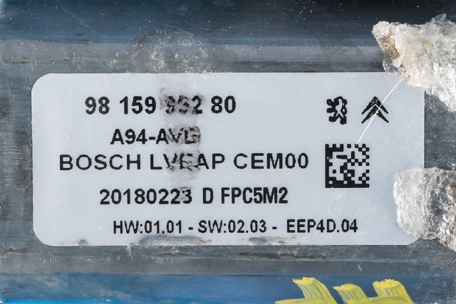 Ruteheis høyre foran til Peugeot 2008 2013-2019 (Type I) (BOSCH|0 130 824 160|98 159992 80|)