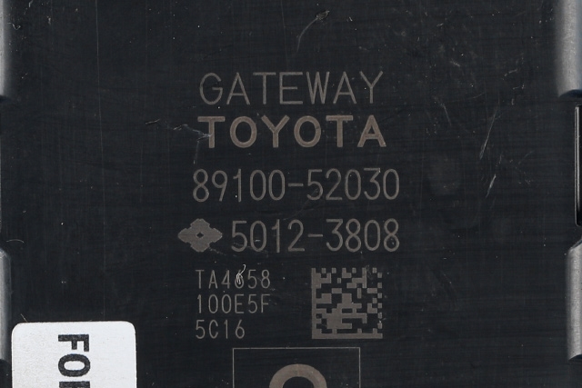 Styreenhet diverse til Toyota Yaris 2014-2020 (Type III, Fase 2)  (TOYOTA|89100-52030|)