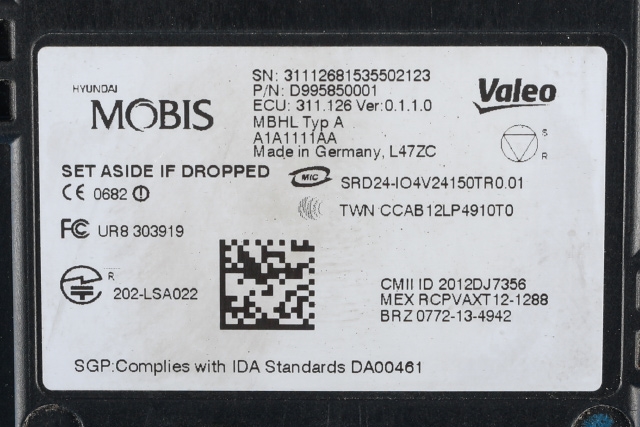 Sensor blindsone til Kia Sportage 2016-2021 (Type IV)  (D995850001|)