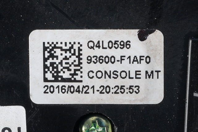 Bryter diverse til Kia Sportage 2016-2021 (Type IV)  (KIA|93600-F1AF0|)