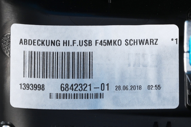 Dashbord friskluftdyse til BMW 2-Serie, Active/Gran Tourer 2014-->> (F45/F46) (F45/F46) (BMW|6 842 321|)