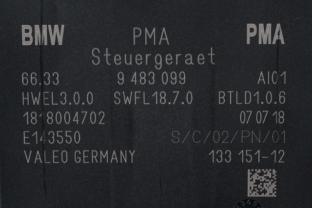 Styreenhet parkering til BMW 2-Serie, Active/Gran Tourer 2014-->> (F45/F46) (F45/F46) (BMW|9 483 099|)