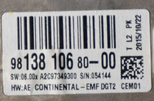 Multimedia display (MCU - Media Controller Unit) til Citroën C4 2011-2017 (Type II)  (CITROEN|98 138106 80|)