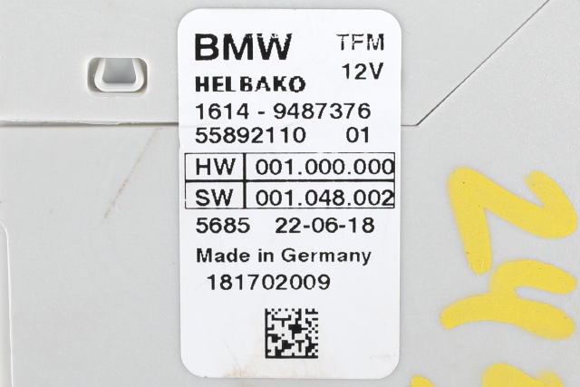 Styreenhet diverse til BMW 2-Serie, Active/Gran Tourer 2014-->> (F45/F46) (F45/F46) (BMW|16.14-9 487 376|)