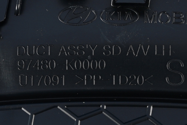 Dashbord friskluftdyse venstre til Kia e-Soul 2019-->> (Type III)  