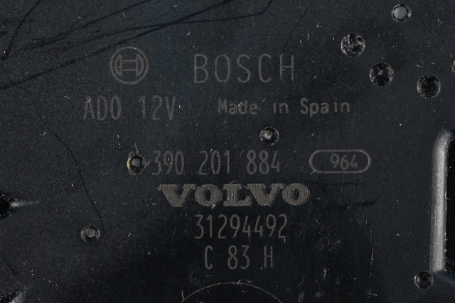 Viskermotor bakrute til Volvo V60 2010-2013 (Type I, Fase 1) (BOSCH|0 390 201 884|31294492|)